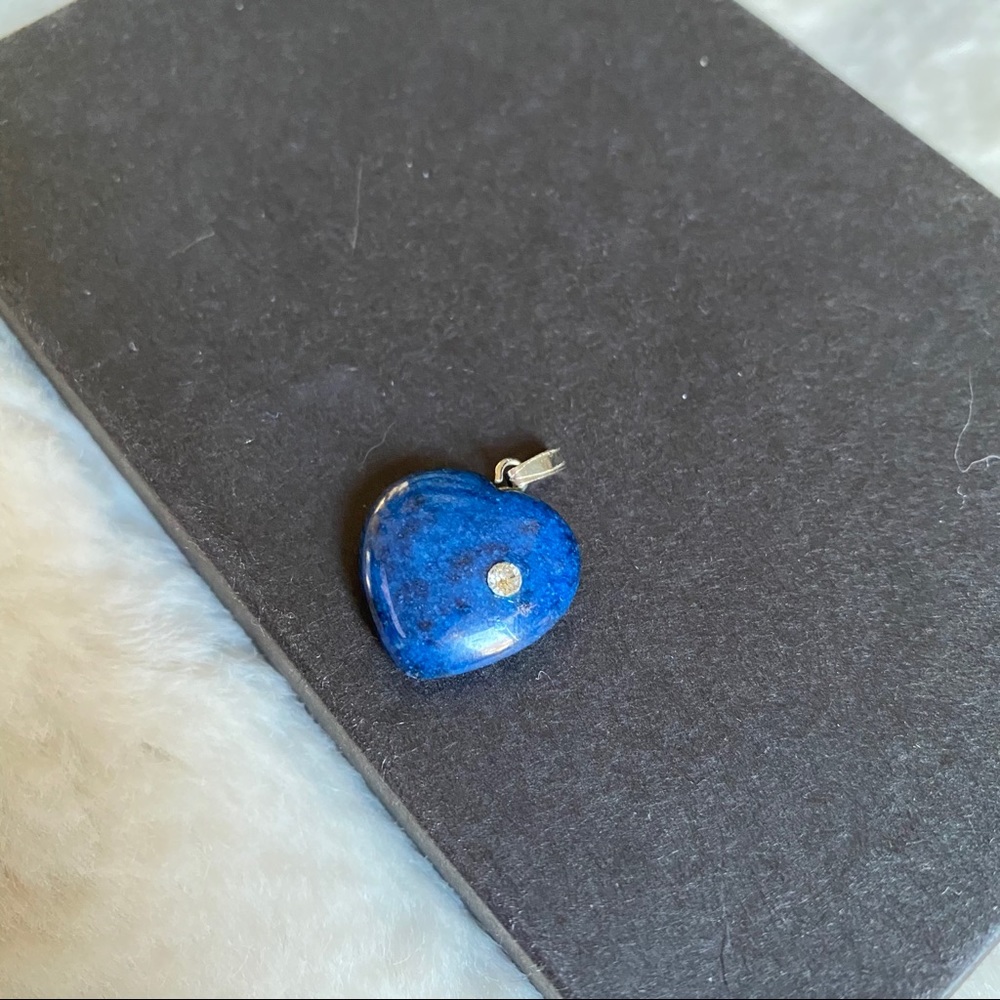 ‼️ Heart shaped gem stone necklace pendant - Picture 4 of 6